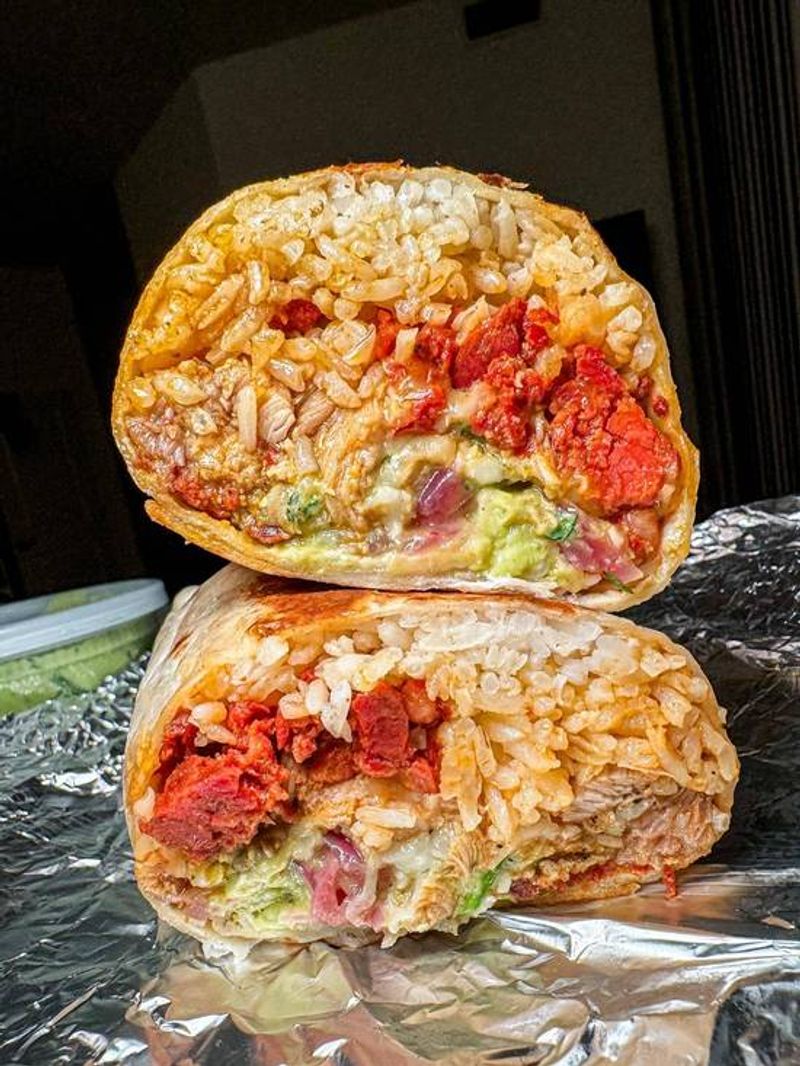 Virginia: Crab & Avocado Burrito at Chicho's