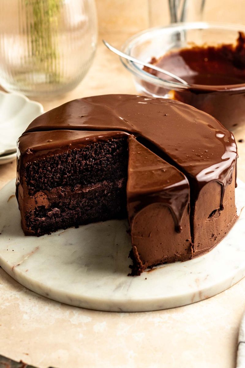 Decadent Dark Chocolate Fudge Cake