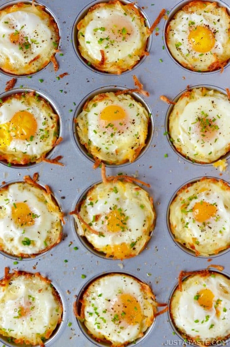 Vegetable Egg Fried Rice Cups