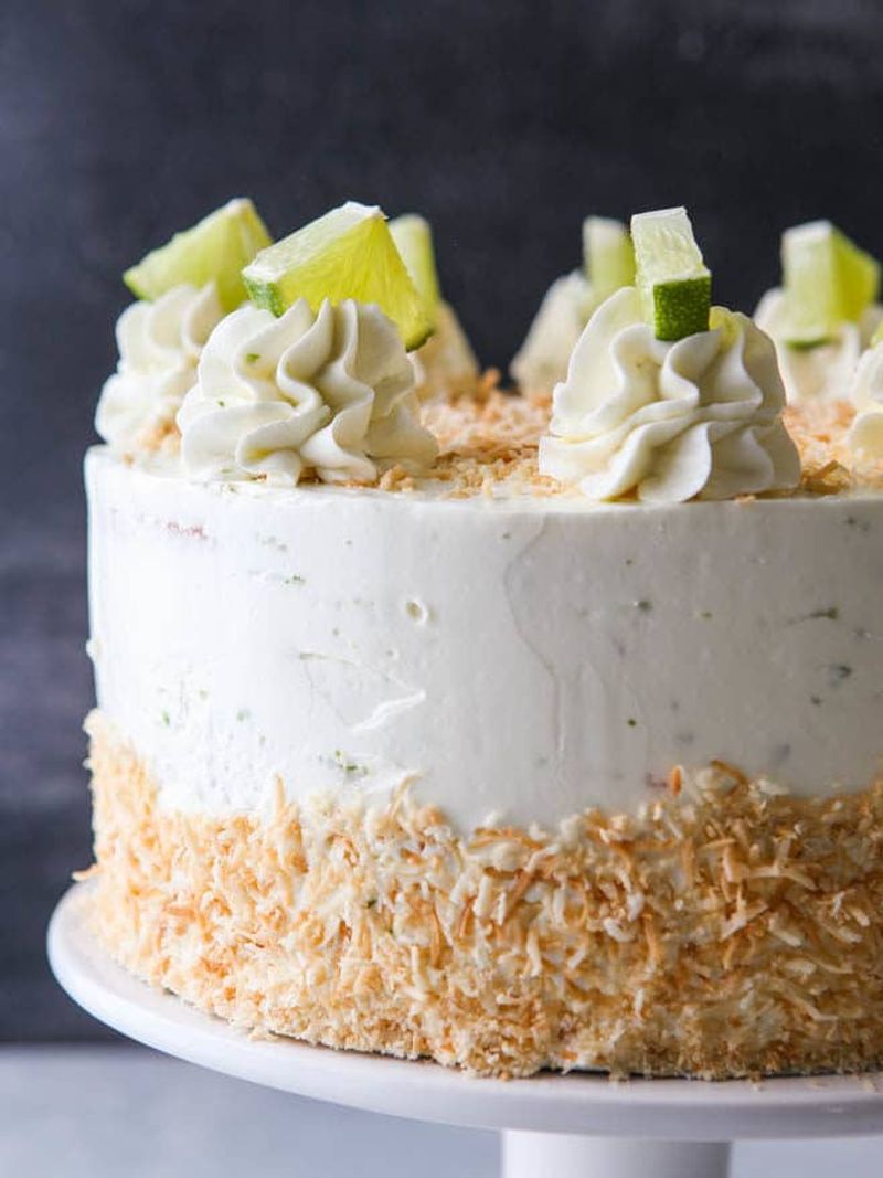 Coconut Lime Coconut-Cream Cake