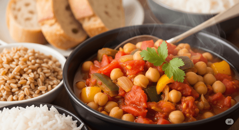 Mediterranean Veggie Chickpea Stew