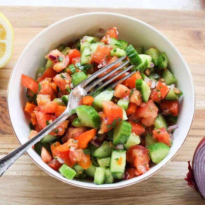 Israeli Salad With Every Meal