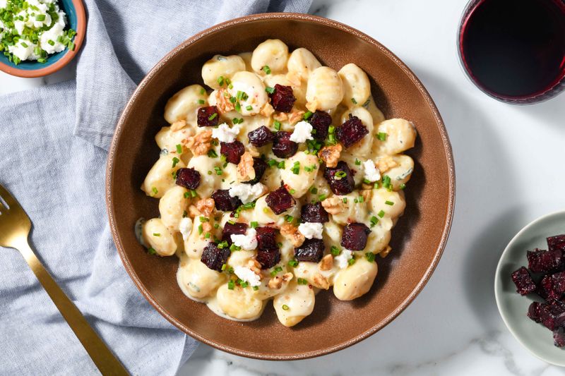 Gnocchi with Caramelized Onions and Goat Cheese