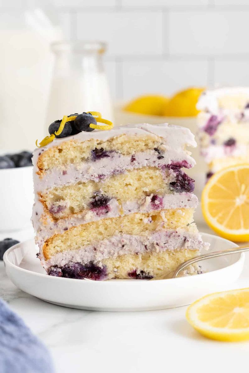 Blueberry Lemon Buttermilk Cake
