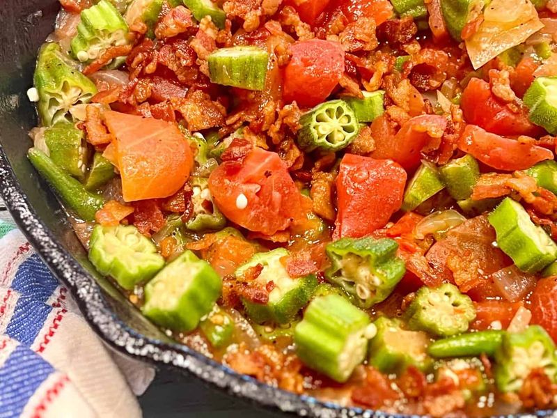 Stewed Okra and Tomatoes