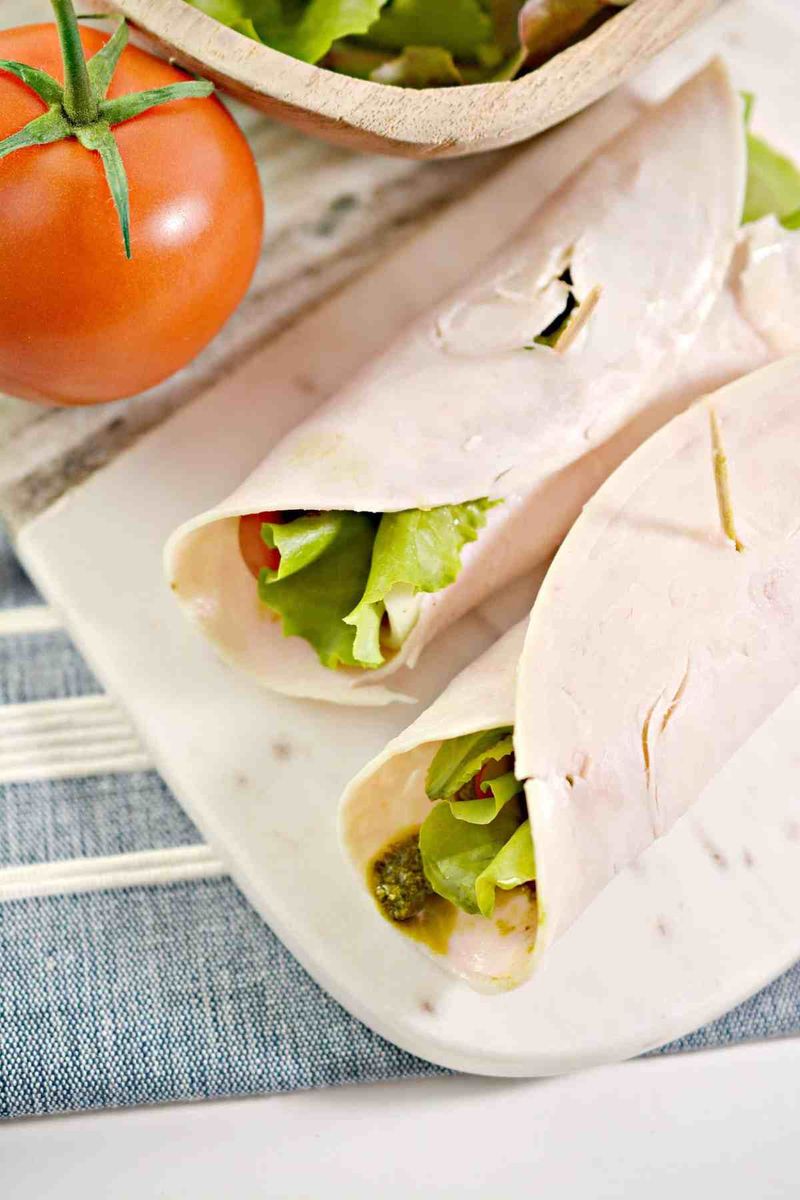 Turkey Roll-Ups With Pesto
