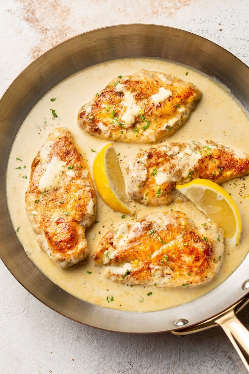 Creamy Lemon Chicken Cutlets