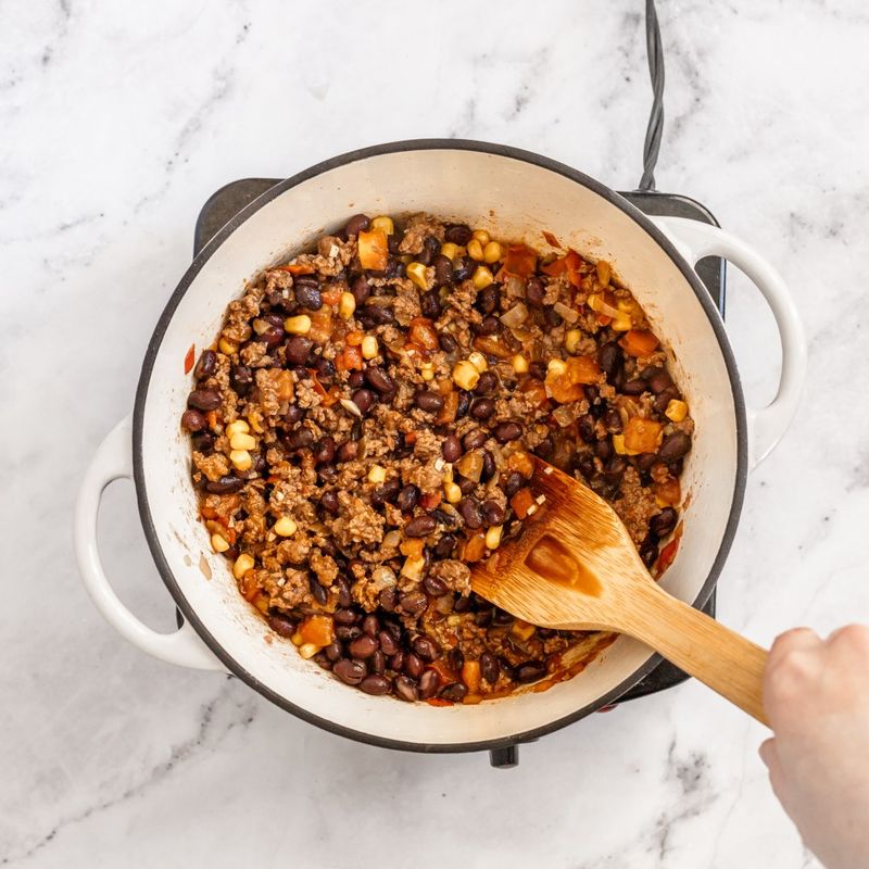 Beef And Black Bean Taco Pot