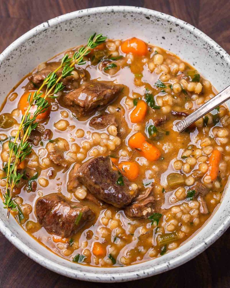 Beef and Barley Hearth Stew
