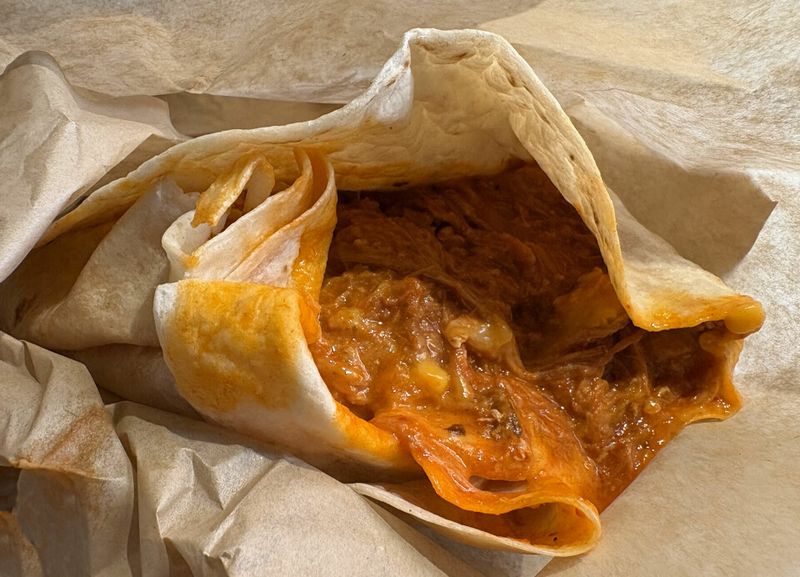 New Mexico: Carne adovada burrito