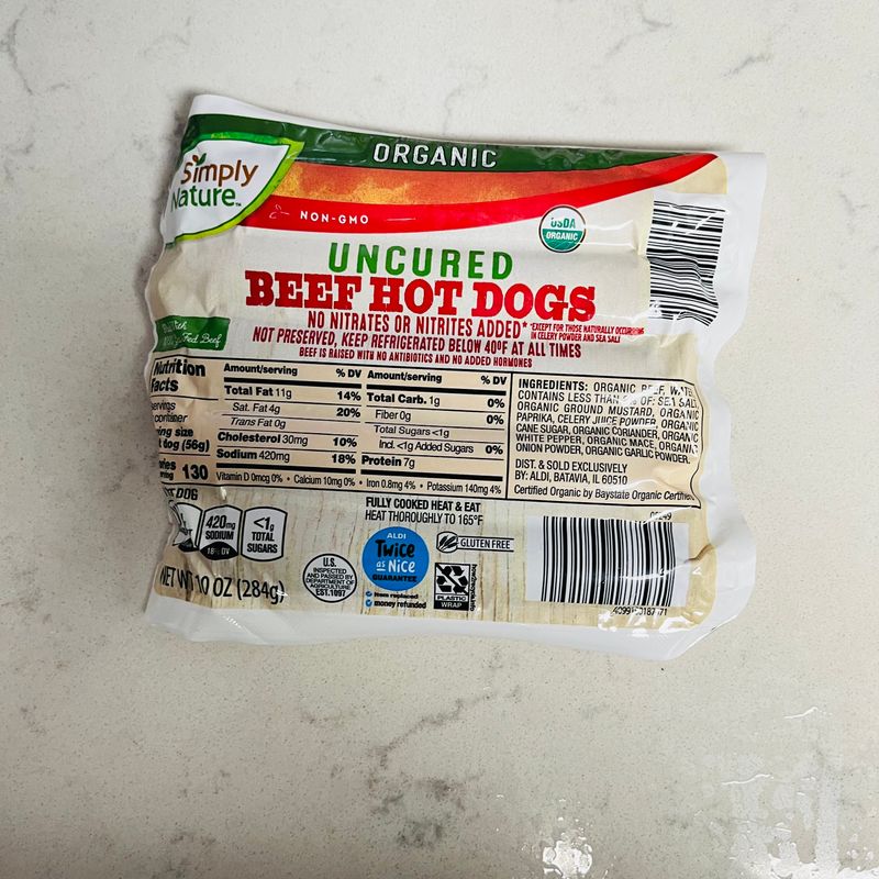 Simply Nature Organic Uncured Beef Hot Dogs