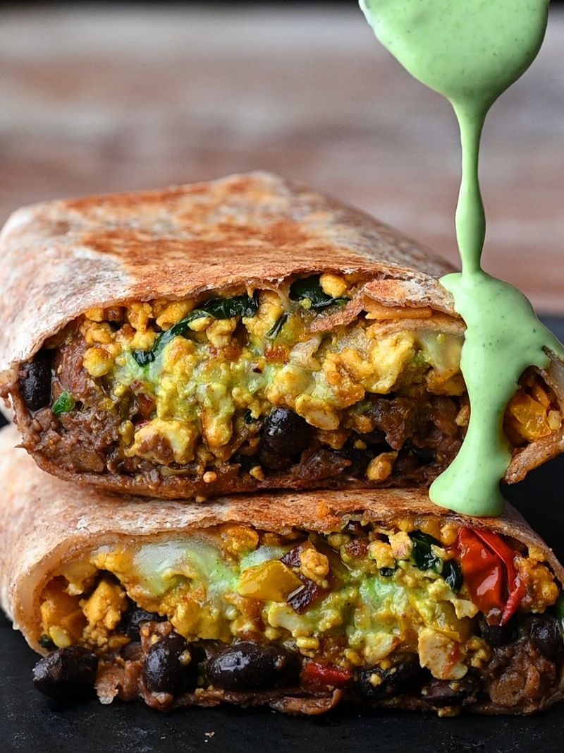 Smoky Bean Breakfast Burrito
