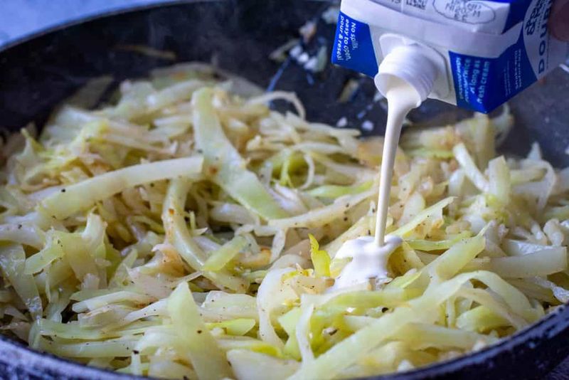 Cabbage Alfredo-ish Skillet
