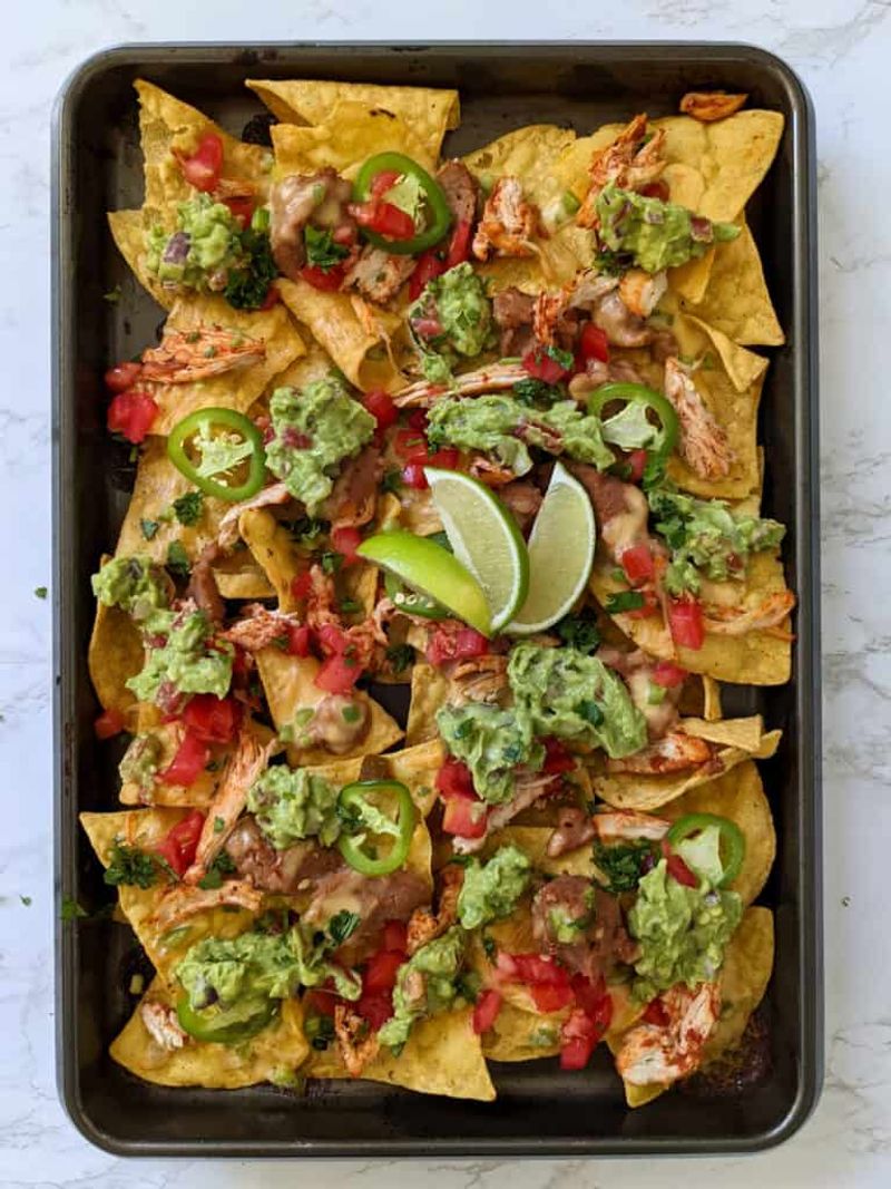 Sheet-pan style nachos