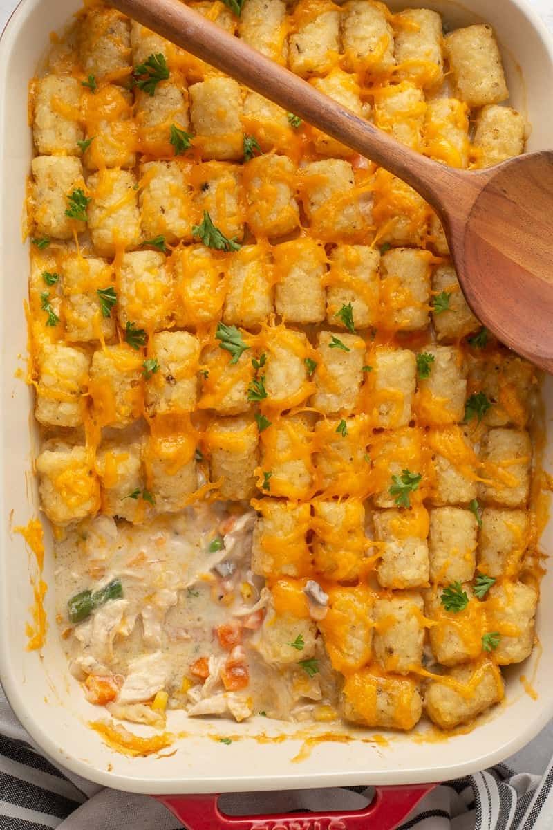 Ranch Chicken Tater Tot Casserole