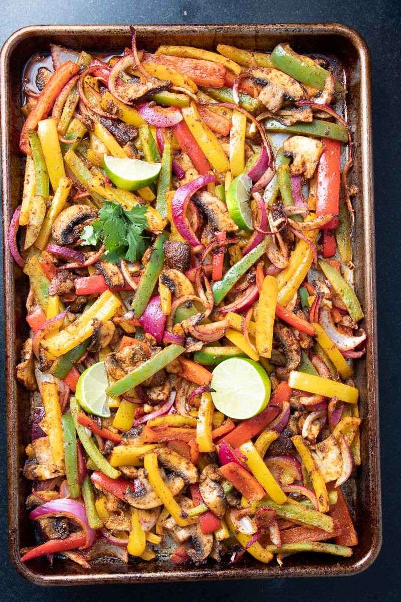 Veggie Fajita Sheet Pan