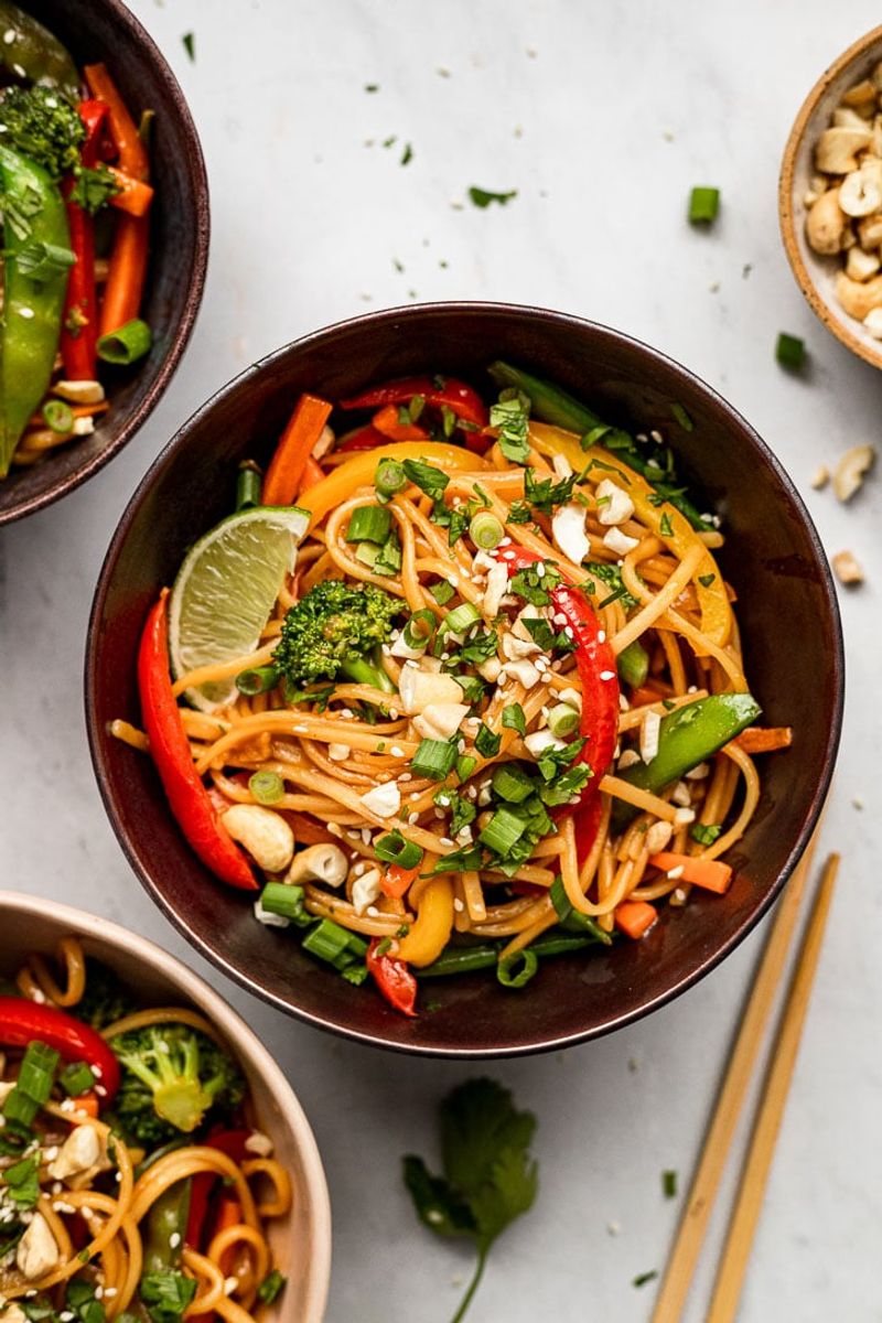 Veggie Stir-Fry with Noodles