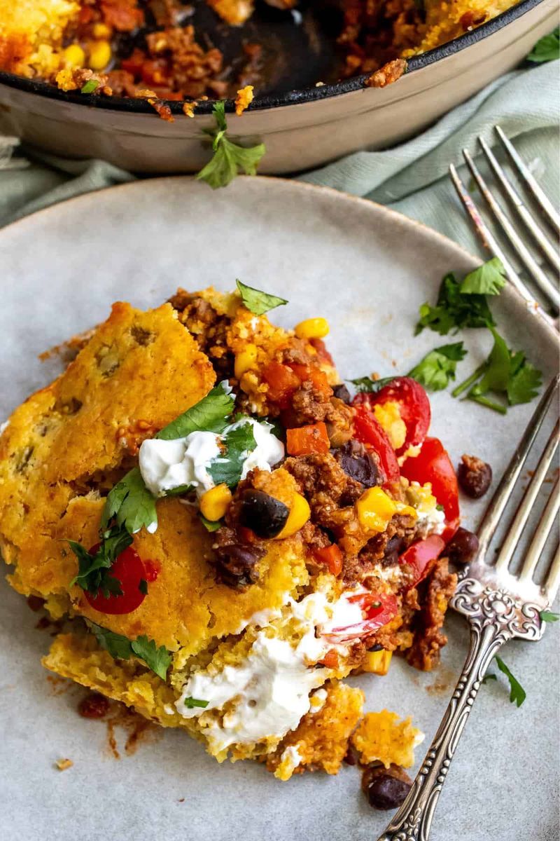 Southwest Beef and Corn Bake