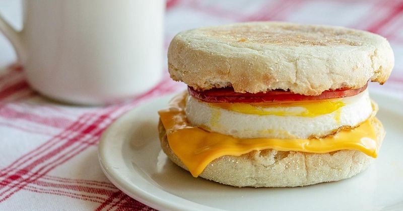 Breakfast Egg McMuffin-Style Sandwich
