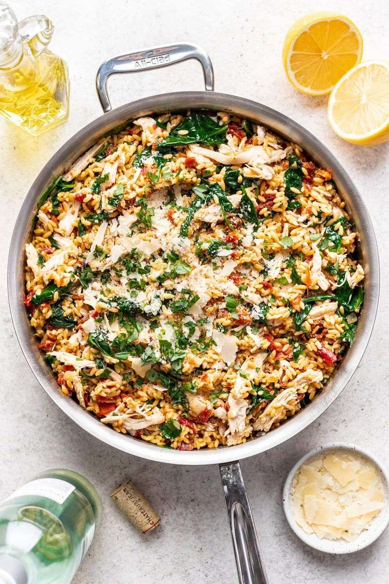 Creamy Chicken And Orzo