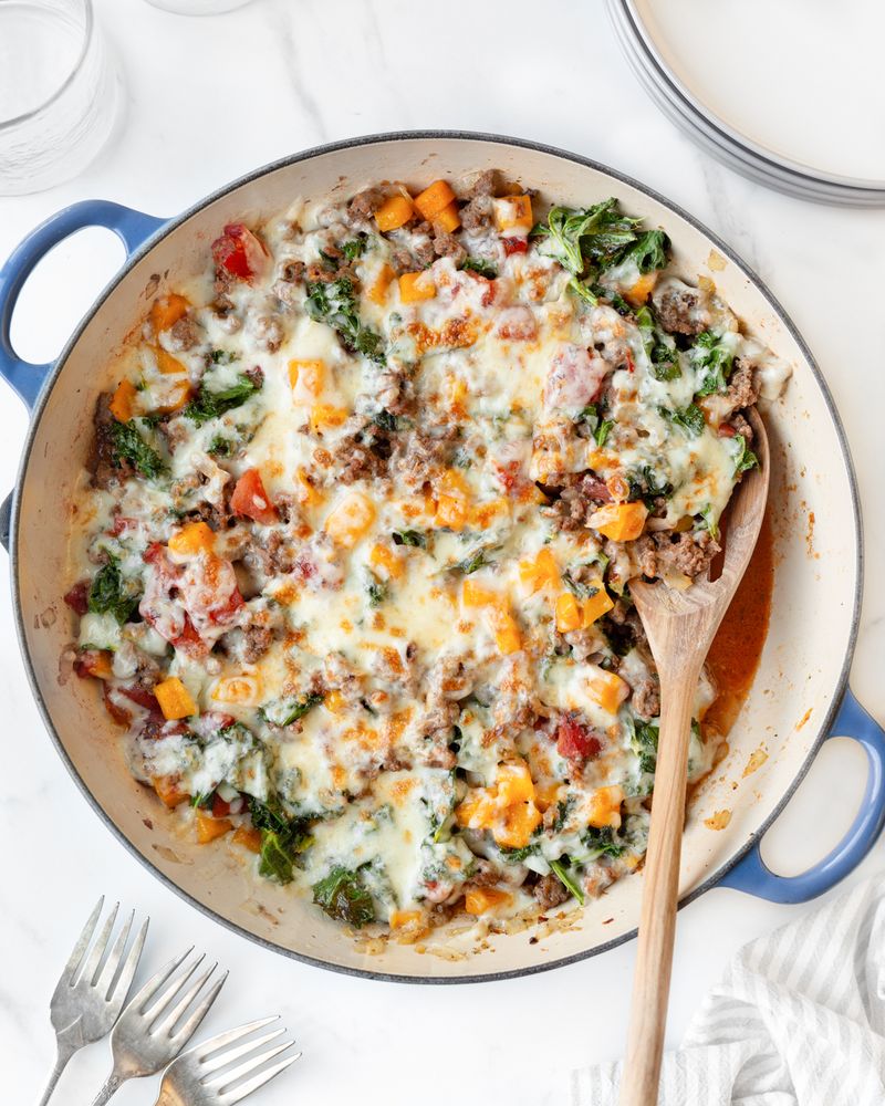 Italian Ground Beef Skillet
