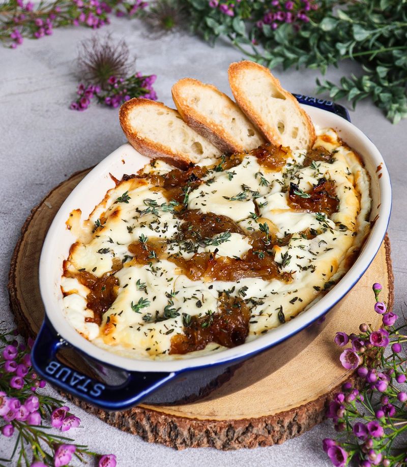 Baked Goat Cheese And Bread