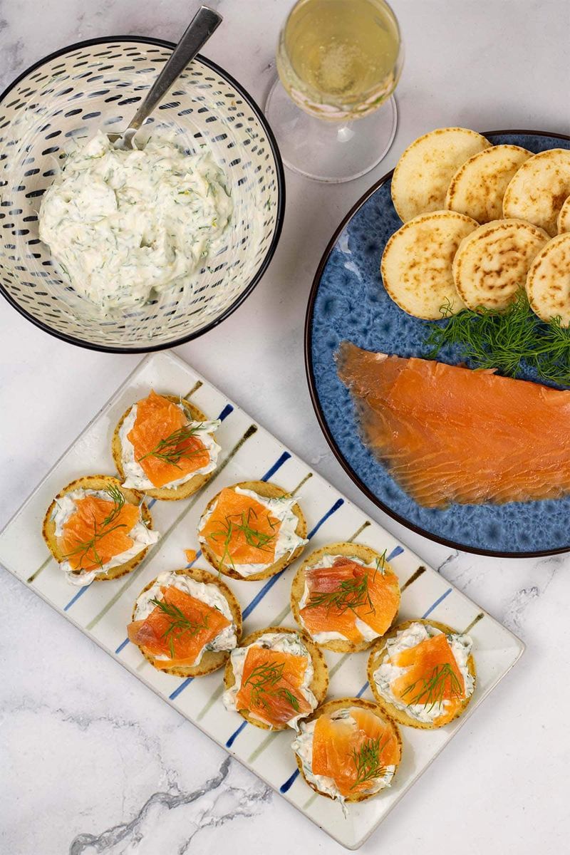 Smoked Salmon Blinis