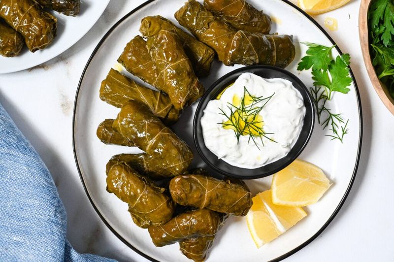 Dolmades (Stuffed Grape Leaves)