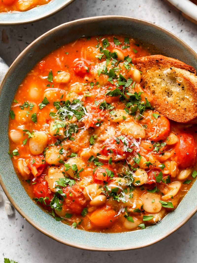 Heirloom Tomato and White Bean Stew