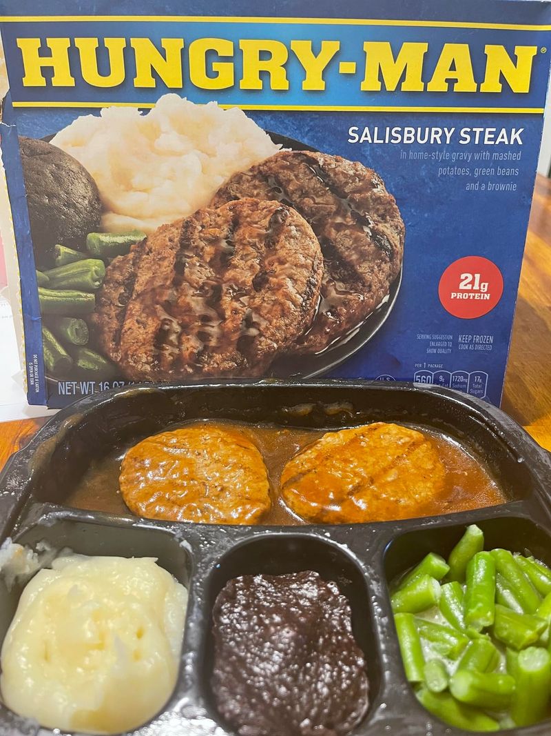 Swanson Hungry Man-style Salisbury Steak