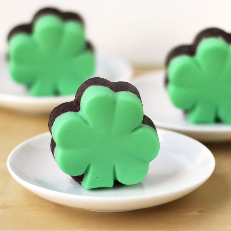 Shamrock Fudge Pieces