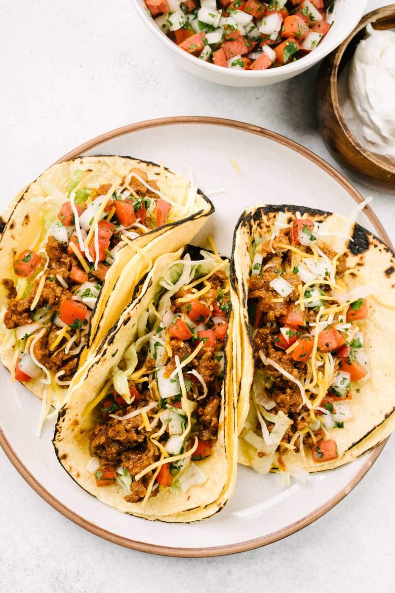 Beef Tacos With All the Fixings