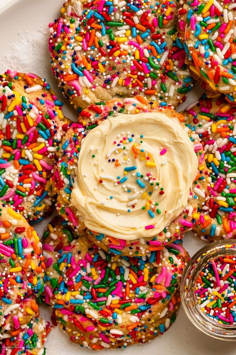 Sprinkle-Dipped Sugar Cookies