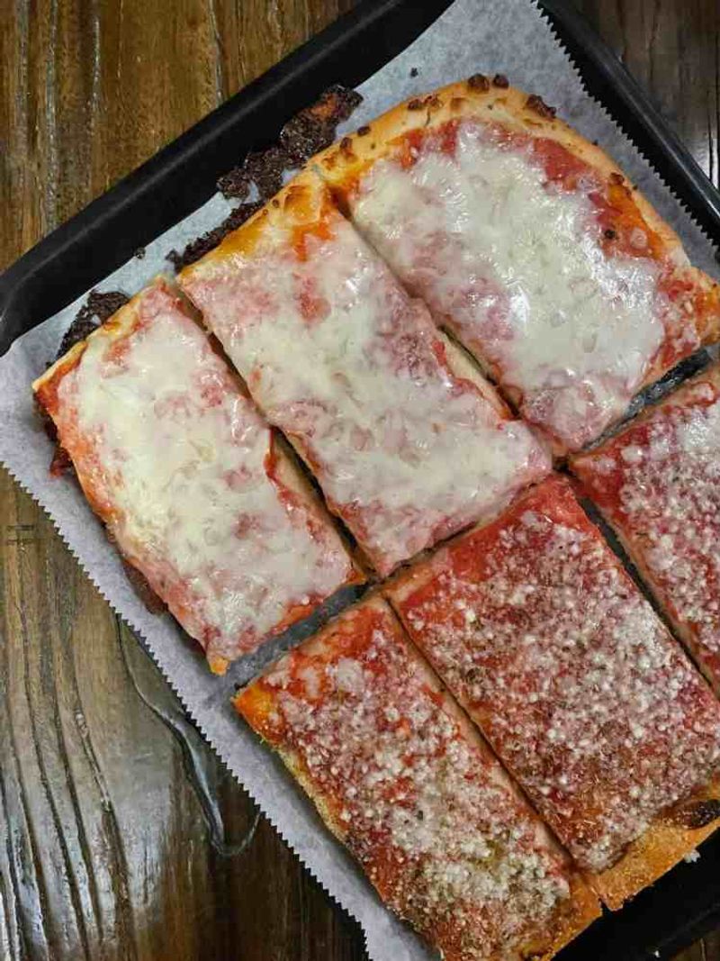 Friday Night Pizza… Cut in Squares