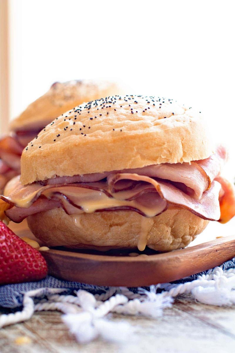 Ham And Swiss With A Thin Spread Of Dijon