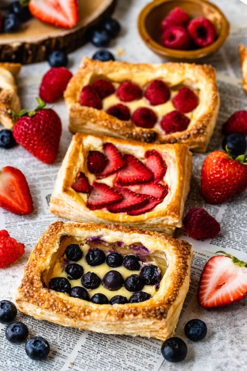 Puff Pastry Fruit Tarts