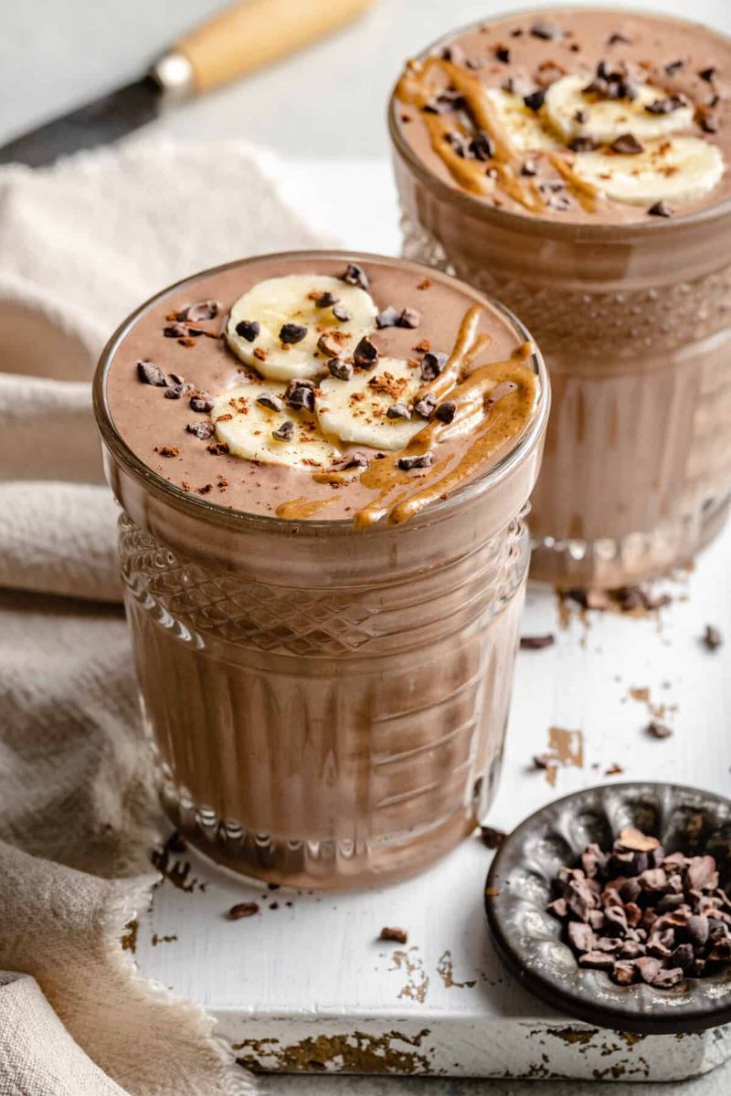 Chocolate banana smoothie