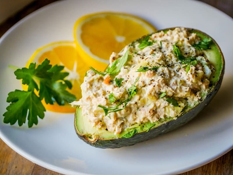 Salmon Stuffed Avocado