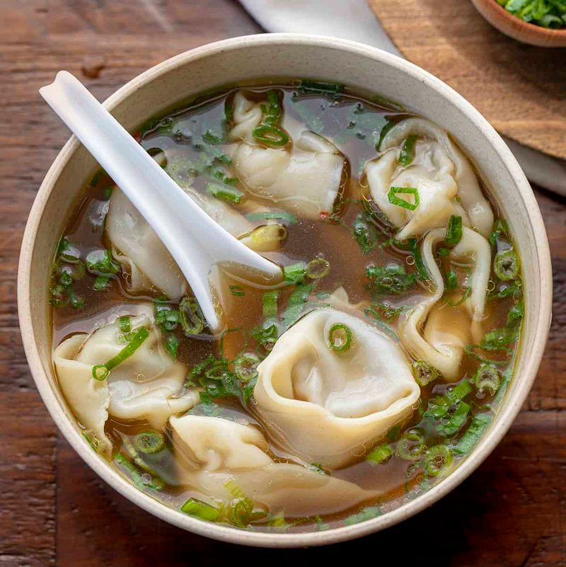 Wonton Soup With Store-Bought Wrappers