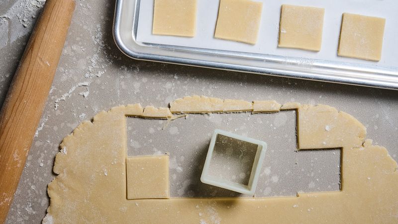 Chill rolled sheets before cutting