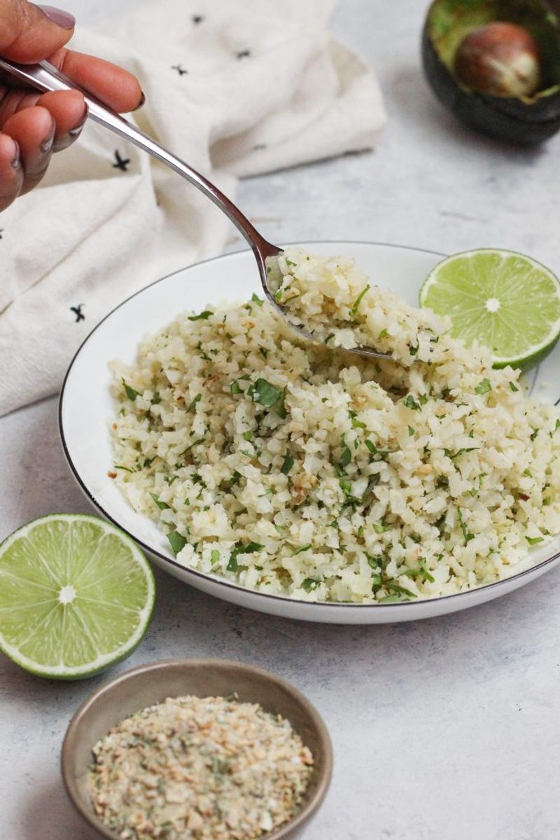 Swap white rice for cauliflower rice