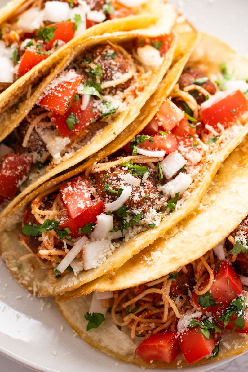 Leftover Spaghetti Tacos