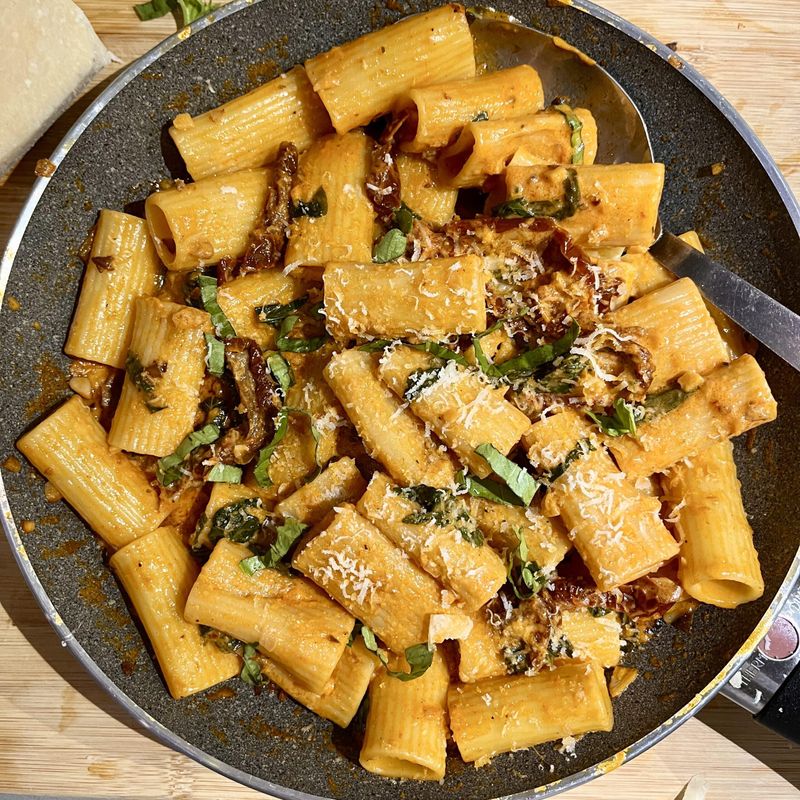 Sun Dried Tomato Cream Rigatoni