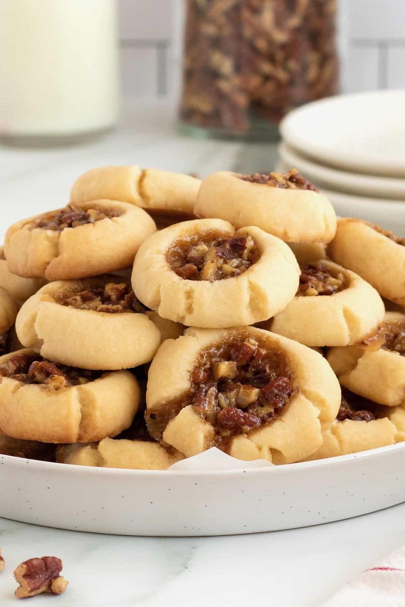 Pecan Pie Thumbprint Cookies