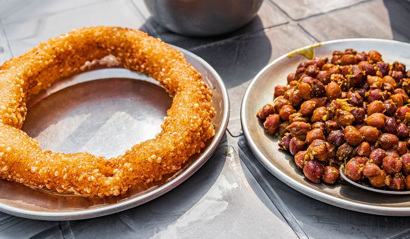 Nepal - Sel Roti and Aloo