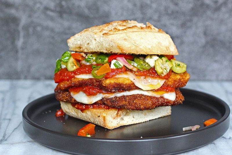Hot Giardiniera Chicken Cutlet