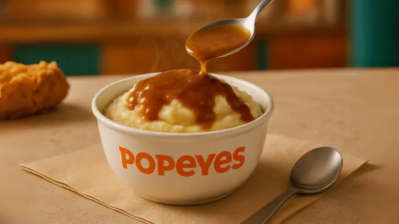 Mashed Potatoes with Cajun Gravy