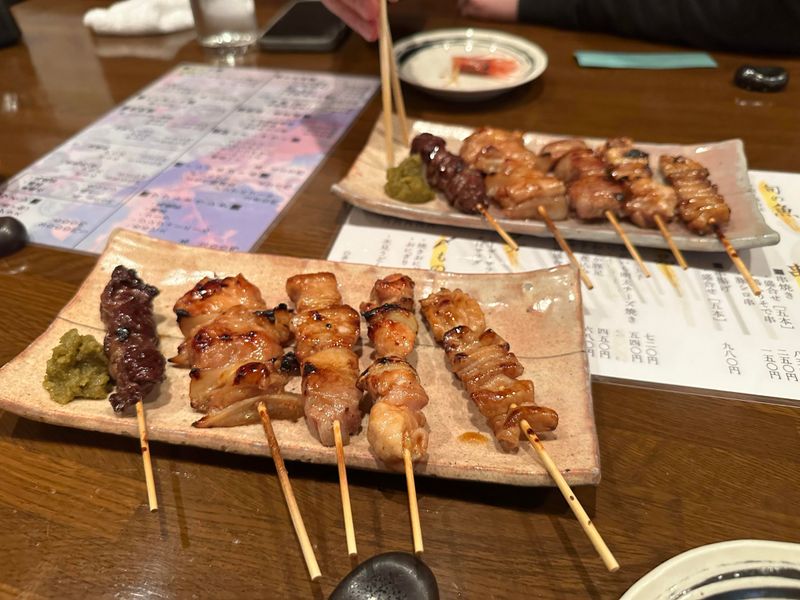 Gizzard or cartilage yakitori