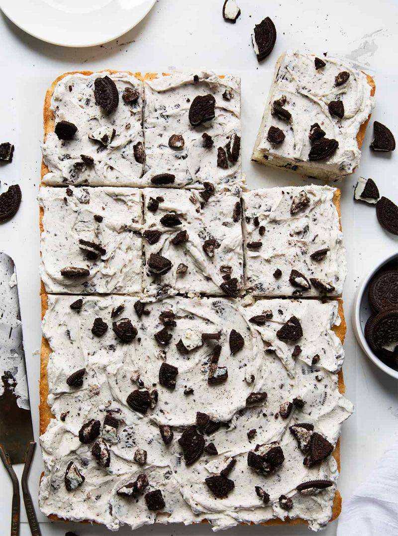 Cookies-and-Cream Sheet Cake