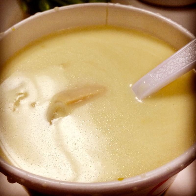 North Dakota: Knoephla soup (to-go quart)